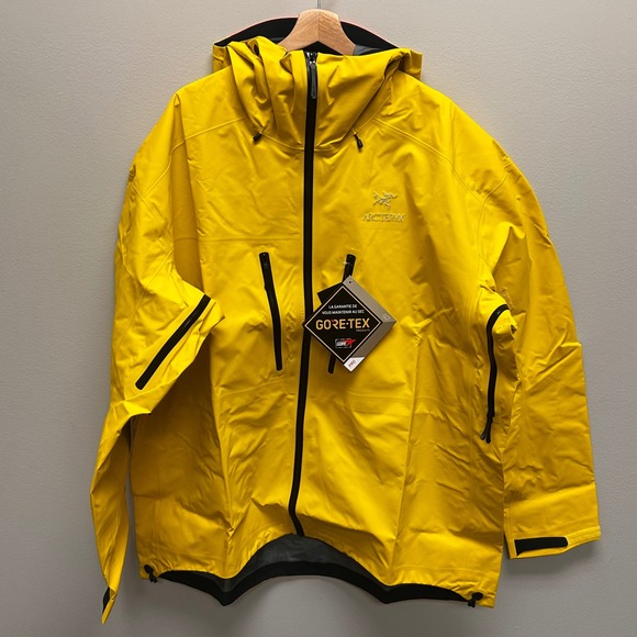 Arc'teryx Alpine Guide Jacket Mens 3XL Next Gen Viper Yellow II Gore Tex Pro NWT - Picture 6 of 9